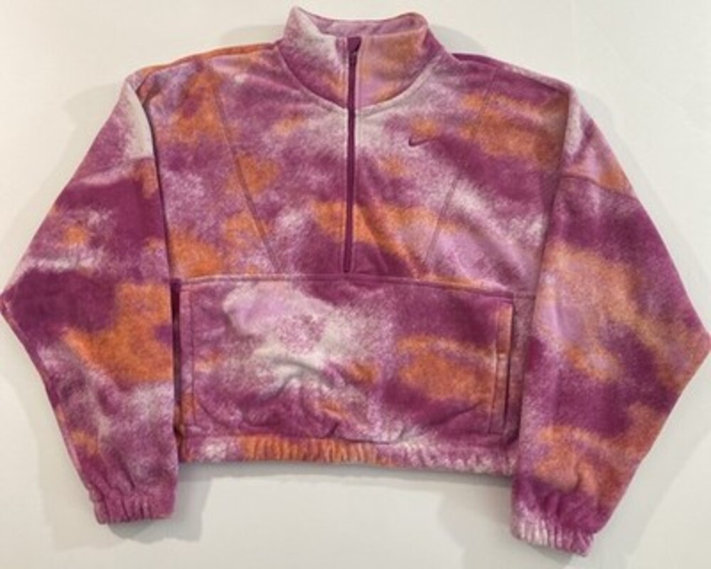 Nike One WMN's Therma-FIT Oversized 1/2-Zip FZ6969-518 Hot Fuchsia Fleece M